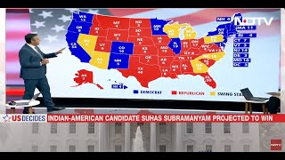 US President Elections Who Is Winning The Swing States [upl. by Resor]