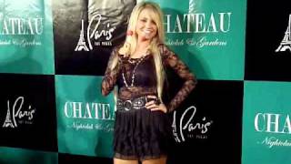 Hollys World Angel Porrino At Grand Opening Of Chateau Nightclub Las Vegas [upl. by Ayotak]