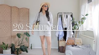 20 Effortless Summer Outfits  Linen Lookbook COS Arket HampM and many more [upl. by Barnabas485]