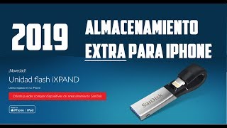 iXpand™ DRIVE 64GB de SANDISK para IPHONE e IPAD 2019 [upl. by Annohsed]