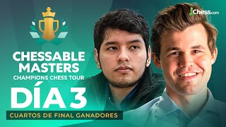 Carlsen y José Martínez Alcántara en la División I del Chessable Masters  Cuartos de Final [upl. by Rotceh]