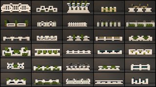 30 Minecraft Quartz Wall amp Fence Design Ideas For Your Modern House [upl. by Esaele]