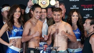 MARIO BARRIOS VS JOSE ROMAN  FULL WEIGH IN AND FACE OFF VIDEO [upl. by Ahsimot]