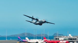 Watch The Portugal Air Force In Action Exciting Casa C295 Takeoff To Porto Santo [upl. by Altaf122]