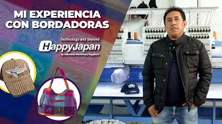 Paulex Textiles y Bordados  Experiencias con Bordadoras Happy Japan HappyFan bordado [upl. by Kelby]