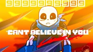 “Can’t believe in you” Swap Sans Undertale Underverse Clip [upl. by Mahalia660]