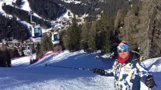 Madonna di Campiglio Spinale Direttissima 70 pista nera molto ripida extreme [upl. by Llarret]