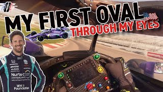 MY FIRST EVER OVAL INDYCAR TEST THROUGH MY EYES [upl. by Gaivn]