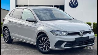 Brand New Volkswagen Polo Life 10TSI 95PS in solid Ascot Grey  Wrexham Volkswagen [upl. by Kapoor702]