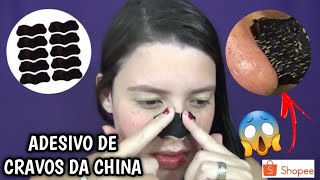 TESTEI o ADESIVO que REMOVE CRAVOS da CHINA  SHOPEE  Naira Lima [upl. by Farland]