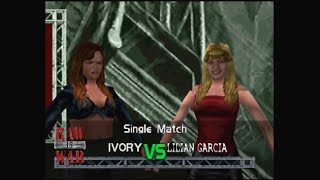 WWF No Mercy July Beta  Ivory vs Lilian Garcia N64 [upl. by Nwahsal318]