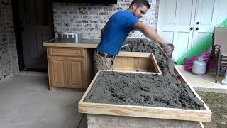 GREAT WAY TO MAKE CONCRETE COUNTER TOPS [upl. by Nimref902]