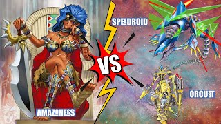 YuGiOh Duel Links Amazoness vs Seedroid And Orcust [upl. by Rochemont]