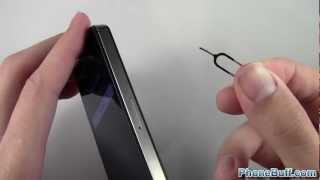 How To Open The SIM Card Door On The iPhone [upl. by Lerrud]