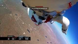 INSPIRATIONAL  Felix Baumgartner  Headcam footage space Jump FULL [upl. by Ondrej]