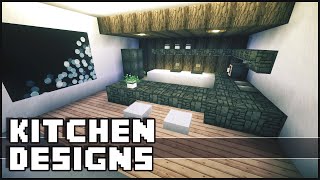 Minecraft  Kitchen Designs amp Ideas [upl. by Kajdan]