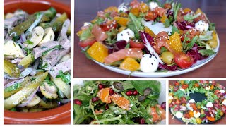 🥗7 салатов без майонеза на 🍽 ПРАЗДНИЧНЫЙ СТОЛ Быстрые и вкусные салаты на новый год 2024🥂 [upl. by Inahpit707]