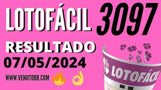 🍀 Resultado Lotofácil 3097 [upl. by Bruno482]