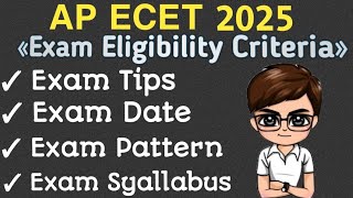 ap ecet 2025 exam date ecet syallabus exam pattern eligibility criteria ap ecet 2025 [upl. by Ynnad]