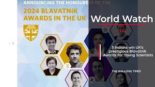 3 Indians win UKs prestigious Blavatnik Awards for Young Scientists [upl. by Anhaj]