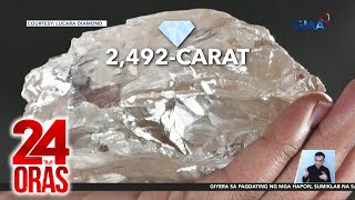 KuyaKimAnoNa  2nd largest diamond sa mundo na may 2492 carats nahukay sa Botswana  24 Oras [upl. by Sidman493]