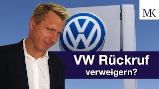 VW Rückruf im Abgasskandal  Ist die Teilnahme verpflichtend FragMingers [upl. by Pennington70]