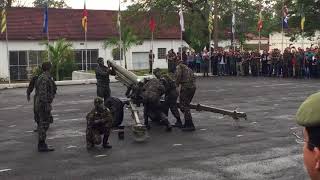 Tiro obuseiro 105mm Oto melara  6ª volta a caserna 2017 [upl. by Soracco]