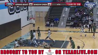 Strake Jesuit vs Shadow Creek Boys Basketball 2023 Highlights [upl. by Erdnassac]