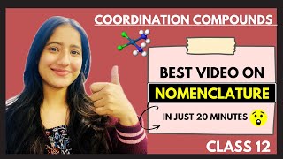 Nomenclature in Coordination Compounds  in just 20 minutes  Class 12  ISC CBSE board tapuromar [upl. by Annaoj]