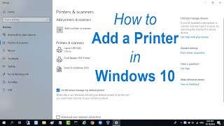 How to Add a Printer in Windows 10  NETVN [upl. by Carvey182]