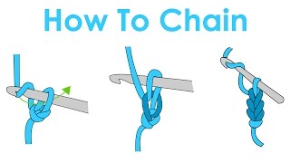 How to Slip Knot and Chain  Crochet Lesson 1 [upl. by Yi]