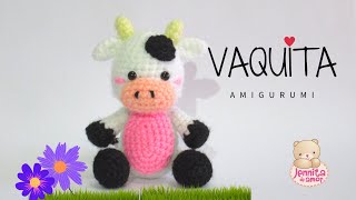 VAQUITA Amigurumi tutorial paso a paso Patrón en Descripción [upl. by Yenruoc214]