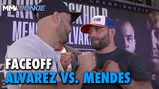 Eddie Alvarez Chad Mendes FACE OFF ahead of BKFC fight  BKFC 41 [upl. by Mika]