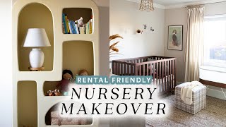 DIY Nursery Makeover for CassieeMUA 👶🏻 Rental Friendly amp Gender Neutral [upl. by Oirevlis]