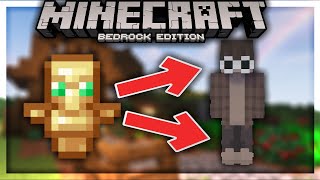 How to make CUSTOM TOTEMS in MINECRAFT Bedrock Edition [upl. by Atauqal962]