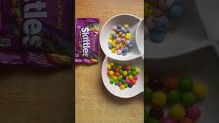 Skittles  ASMR  shorts candy asmrfood satisfying foodvideos asmrvideos skittles asmr [upl. by Anitnemelc]