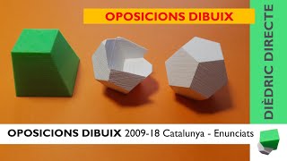 OPOS DIBUIX 2009 i 2018  Explicació enunciats del pràctic de dibuix tècnic [upl. by Neenad]