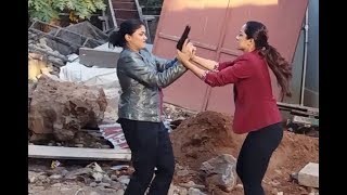 Cid Purvi and Shreya Fight  Making of Cid Eye Gang Episode [upl. by Ludovico159]