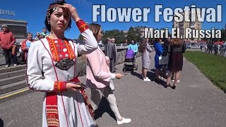 Flower Festival Russian Fair Parade of FinnoUgric Peoples [upl. by Bartley109]