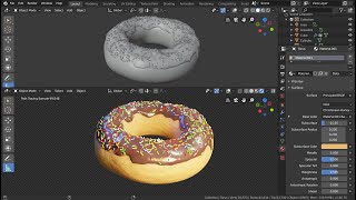 Create a Donut in Blender in 1 Minute [upl. by Ihsoyim]