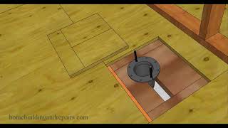 How To Replace Damaged Subflooring Under Toilet – Home Repairs [upl. by Ayyidas706]