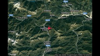 Terremoto Mw 439 UDINEPORDENONE il 20240327 221938 CET prof 5 km [upl. by Ynneh]