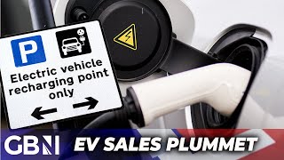 Electric car sales PLUMMET as Brits opt for petrol [upl. by Kitti773]