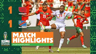 HIGHLIGHTS  Morocco 🆚 DR Congo  ملخص مباراة المغرب والكونغو الديمقراطية TotalEnergiesAFCON2023 [upl. by Litta877]