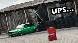 TESTY tak GRUBE że WJECHAŁEM w STODOŁE  E30 V8 Kermit the Driftcar amp Turbo Gruz ACTION  Ep 80 [upl. by Odnomor160]