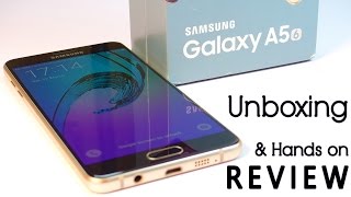 Samsung GALAXY A5 2016 Unboxing amp Hands On Review Worth the Price [upl. by Enailuj]