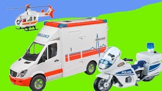 Rescue vehicles 🚚🚑🚒  Krankenwagen Polizei und Hubschrauber im Einsatz [upl. by Selmner]