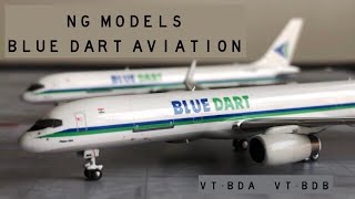 Blue Dart B757200PCF by NG Models  Unboxing amp Review  VTBDA amp VTBDB [upl. by Wolbrom]