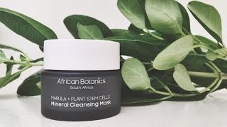 African Botanics Mineral Cleansing Mask review [upl. by Eilyac]