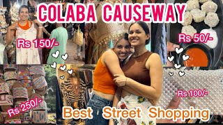 Colaba Causeway Haul  Street Shopping in Mumbai  Bags Footwear Clothes Jewellery Collection 😍 [upl. by Cheung]